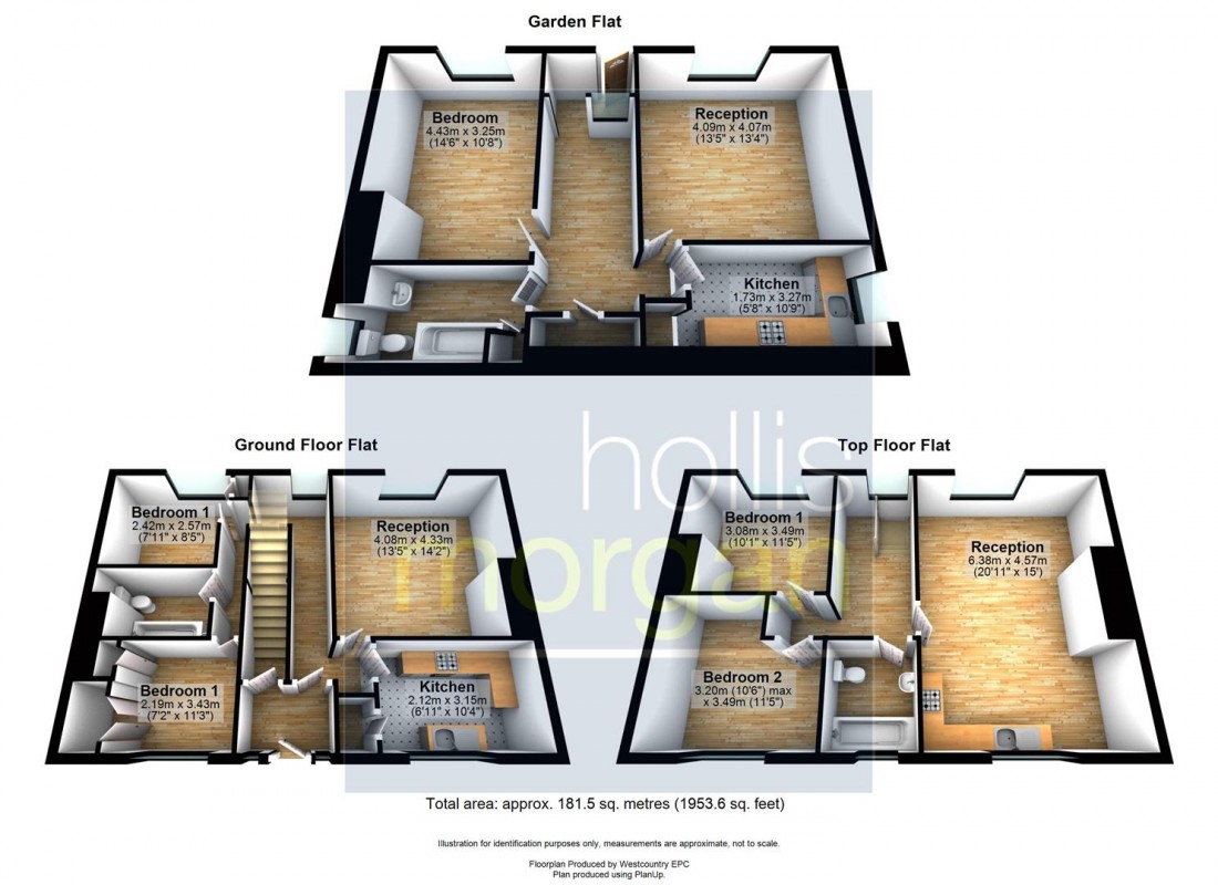 Floorplan for BLOCK OF FLATS + POTENTIAL - ST GEORGE