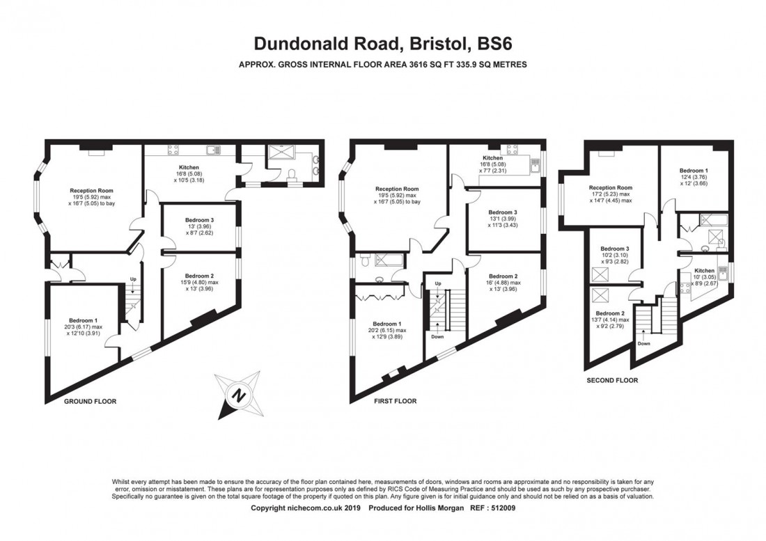 Floorplan for Dundonald Road, Redland