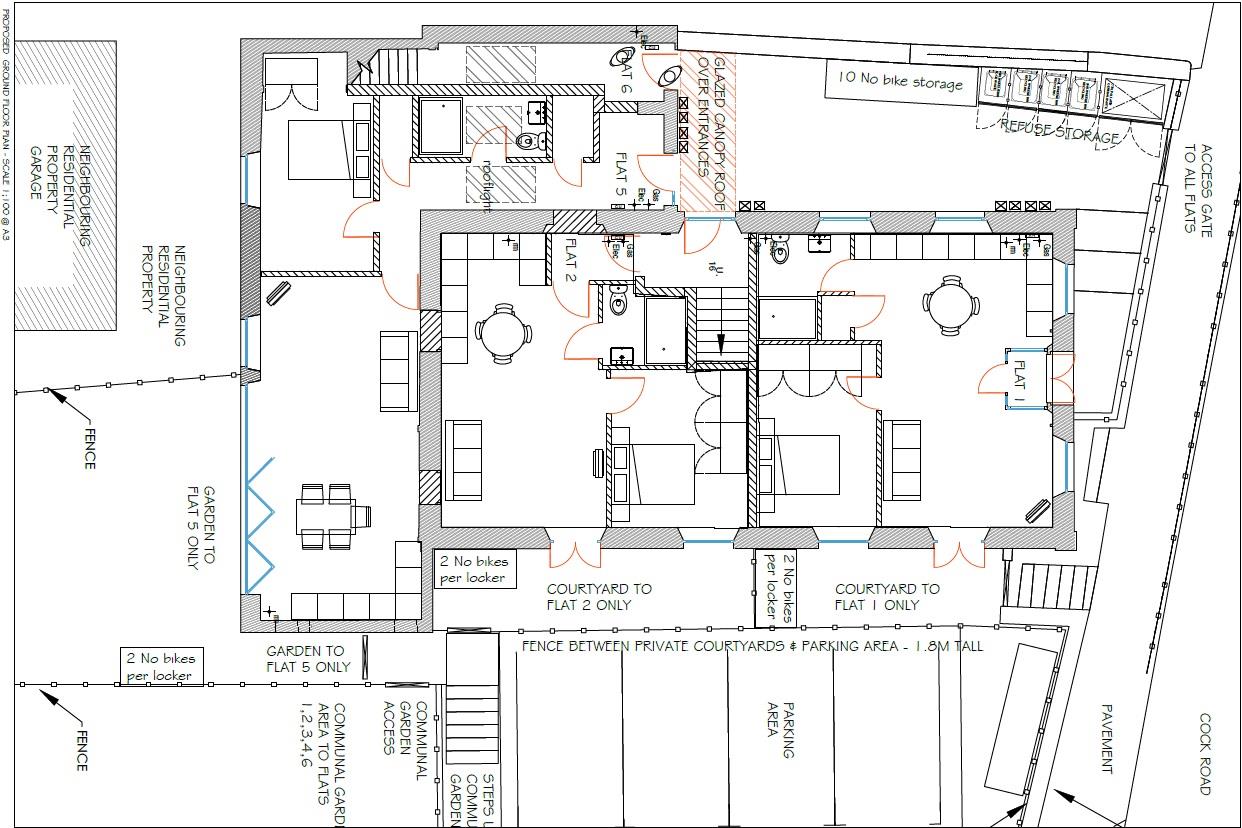 Floorplans For PLANNING GRANTED - 6 FLATS