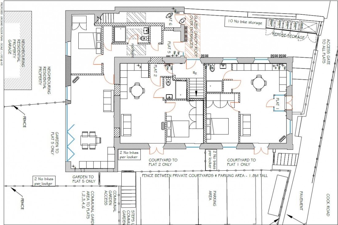 Floorplan for PLANNING GRANTED - 6 FLATS