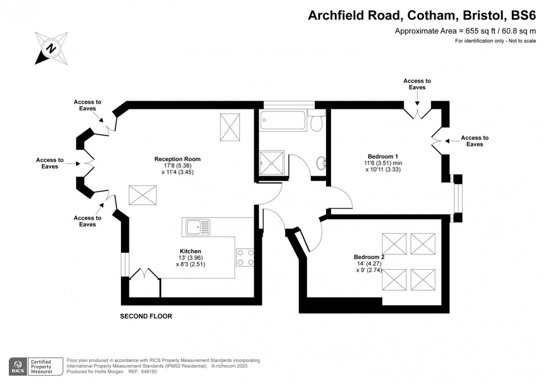 Floorplan for Archfield Road, Cotham