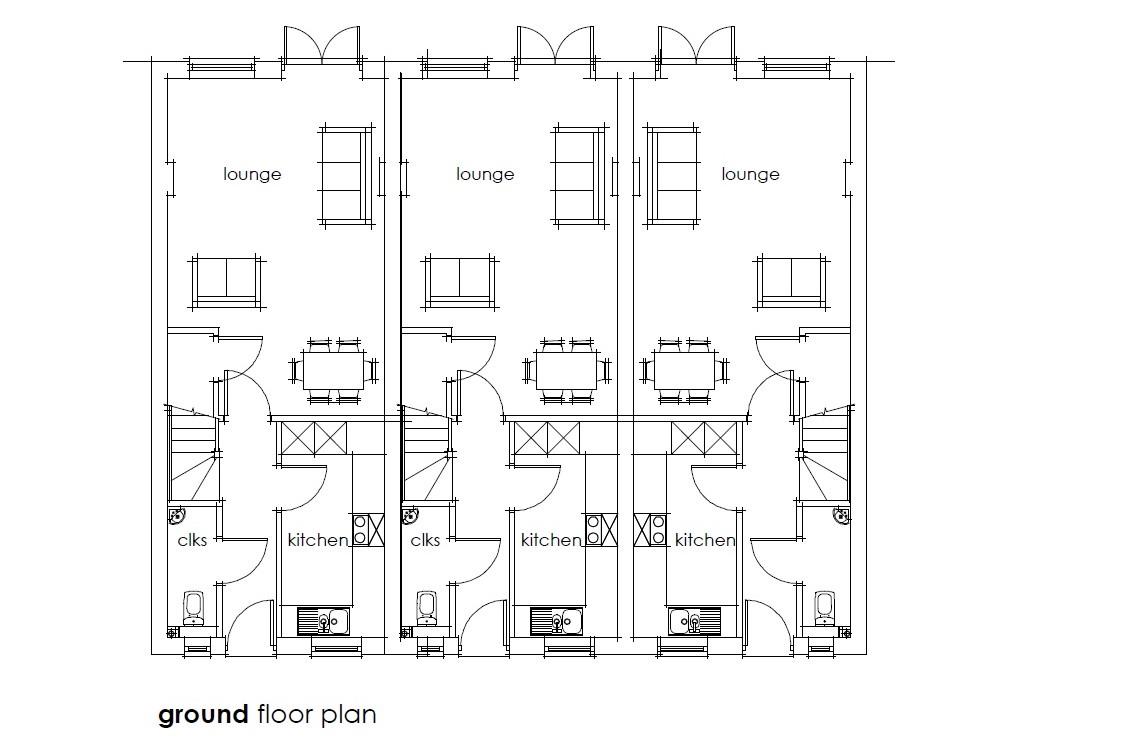 Floorplans For PLOT WITH PLANNING - 3 HOUSES