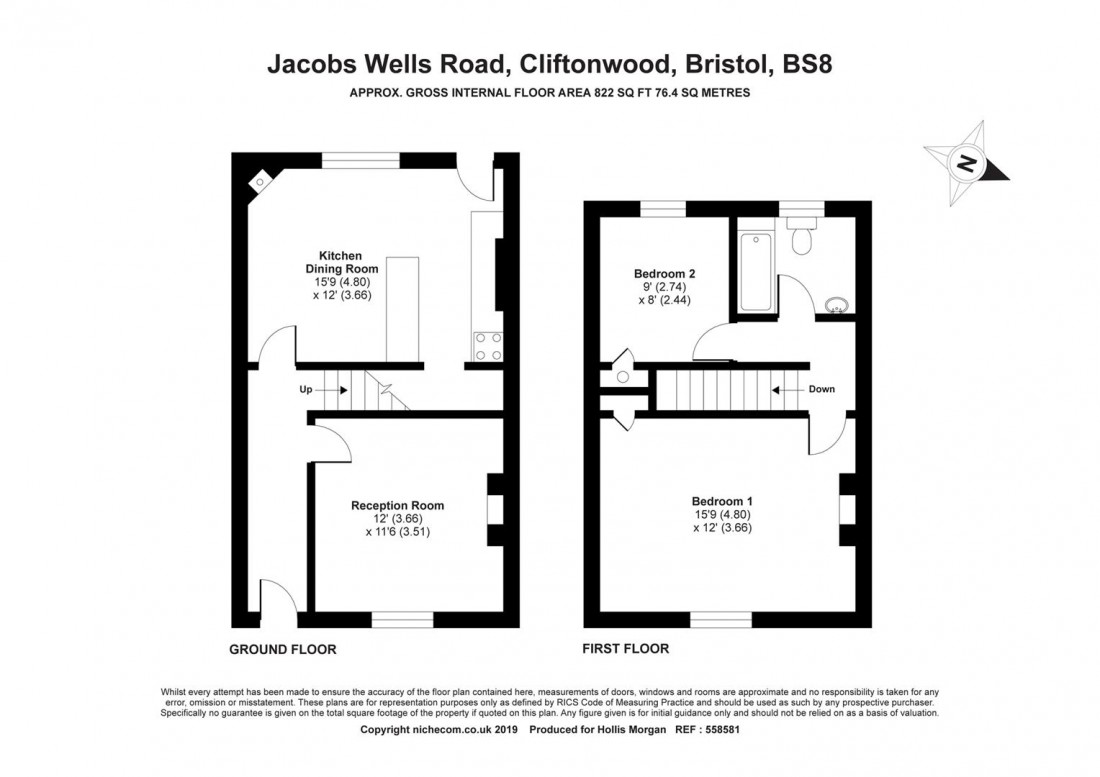 Floorplan for HOUSE FOR MODERNISATION - CLIFTON