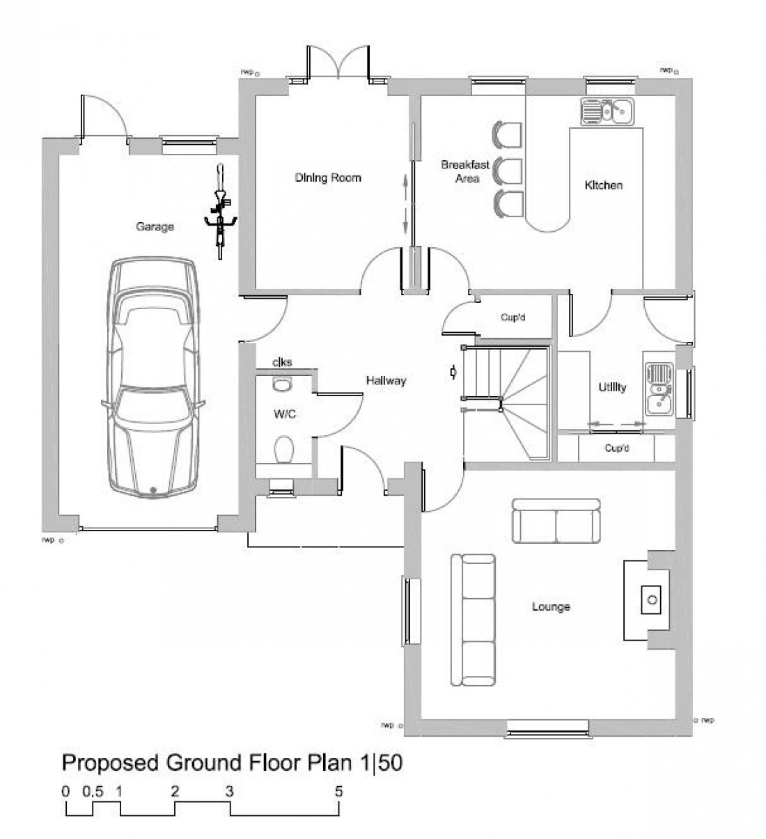 Floorplan for PLANNING GRANTED - 8 HOUSES