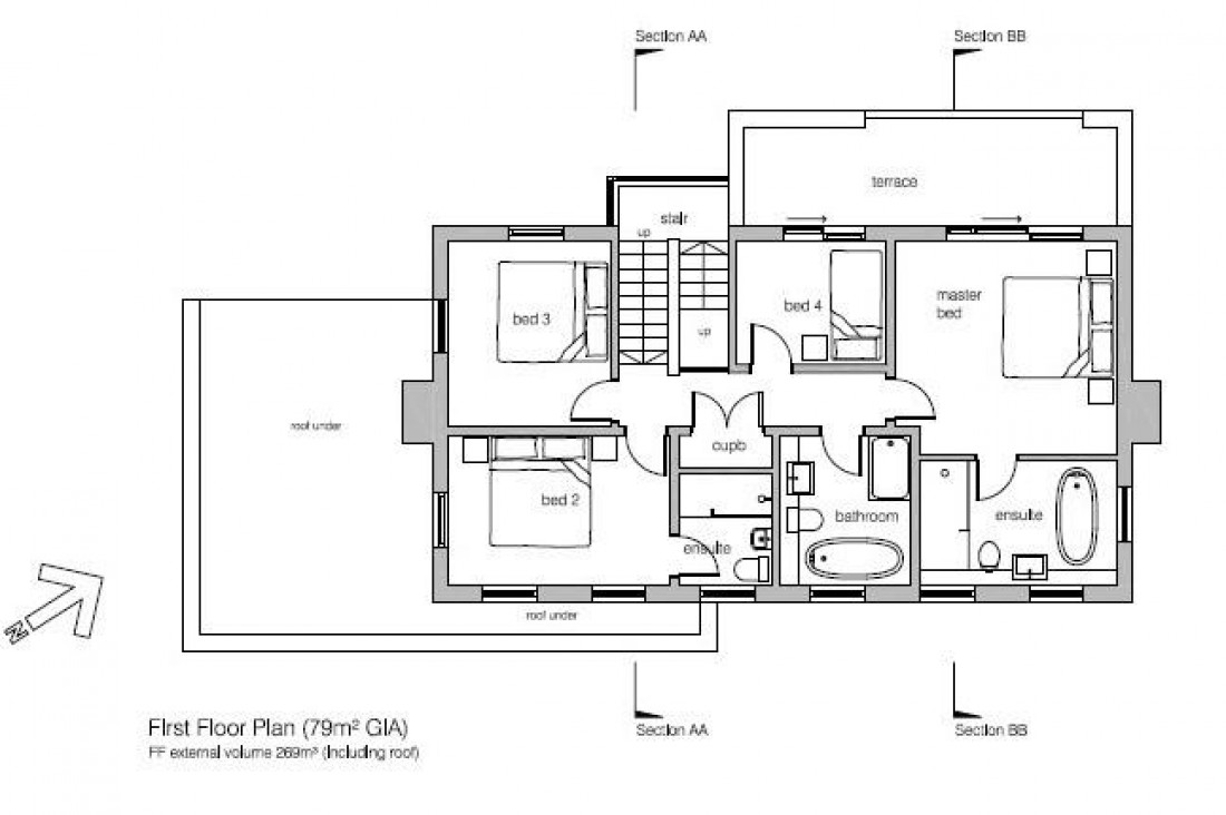 Floorplan for DERELICT HOUSE - PLANNING NEW DETACHED