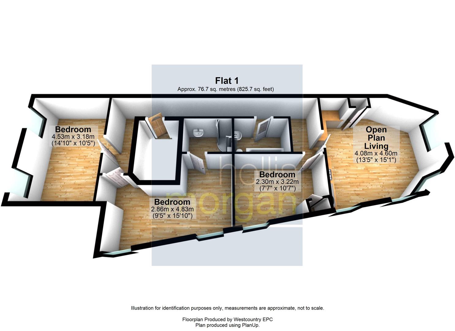 Floorplans For RENOVATED 3 BED FLAT - BS3
