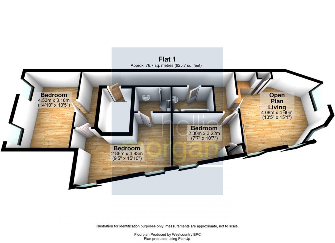 Floorplan for RENOVATED 3 BED FLAT - BS3