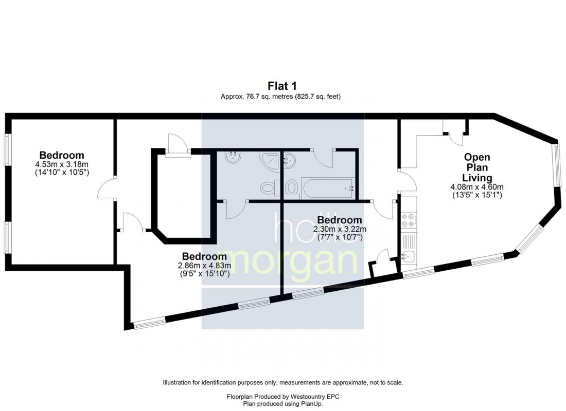 Floorplan for RENOVATED 3 BED FLAT - BS3
