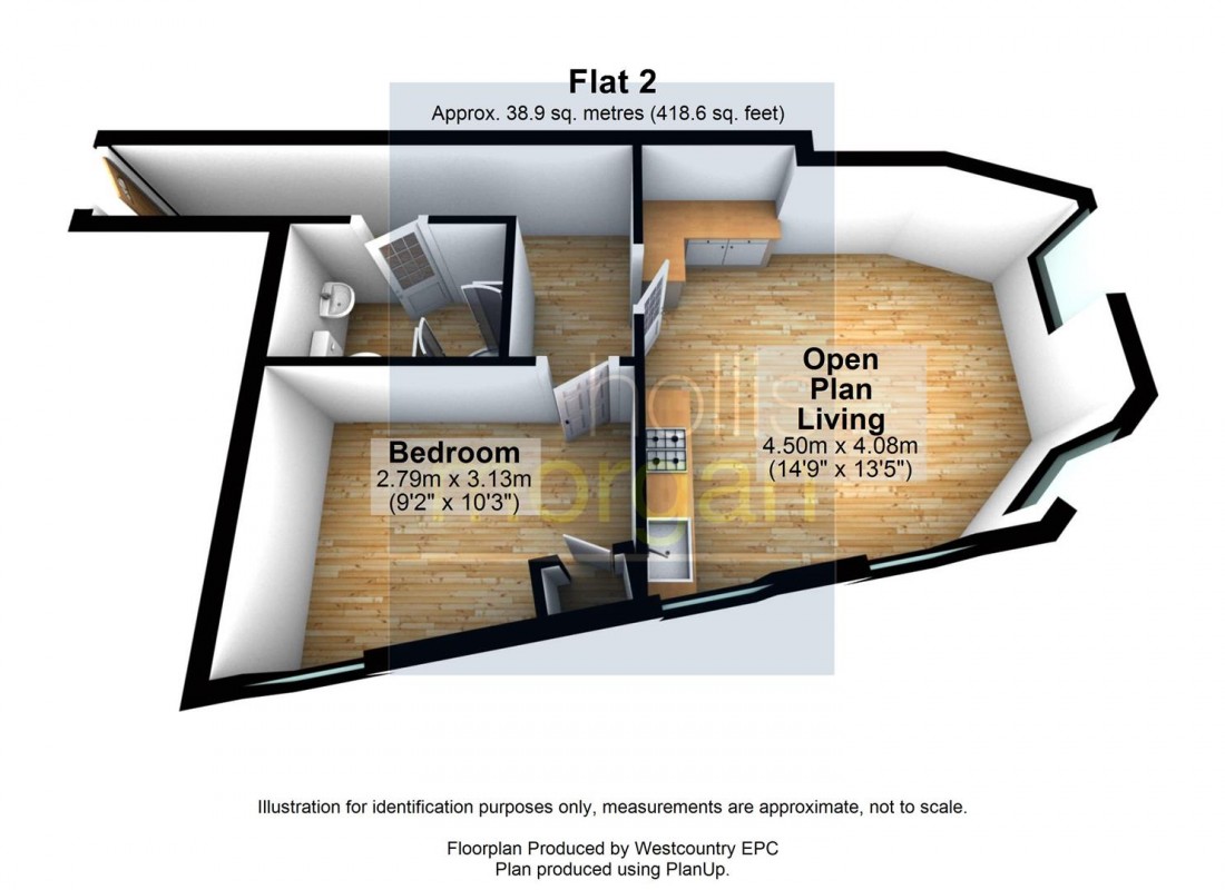 Floorplan for RENOVATED 1 BED - REDUCED PRICE FOR AUCTION