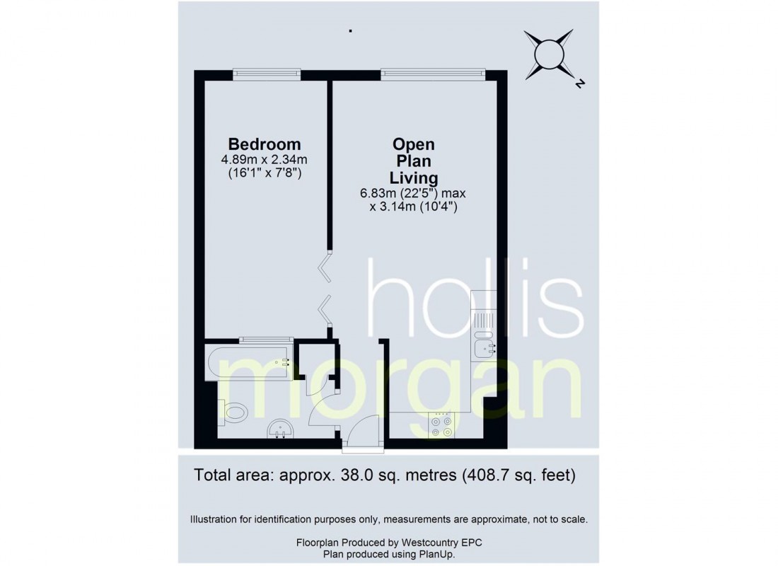 Floorplan for FLAT + GARAGE - CLIFTON