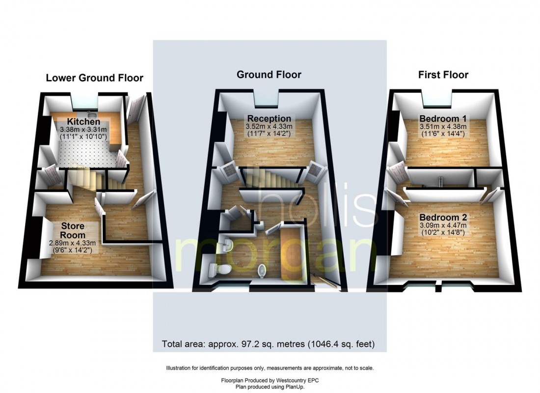 Floorplan for HOUSE FOR UPDATING - TOTTERDOWN