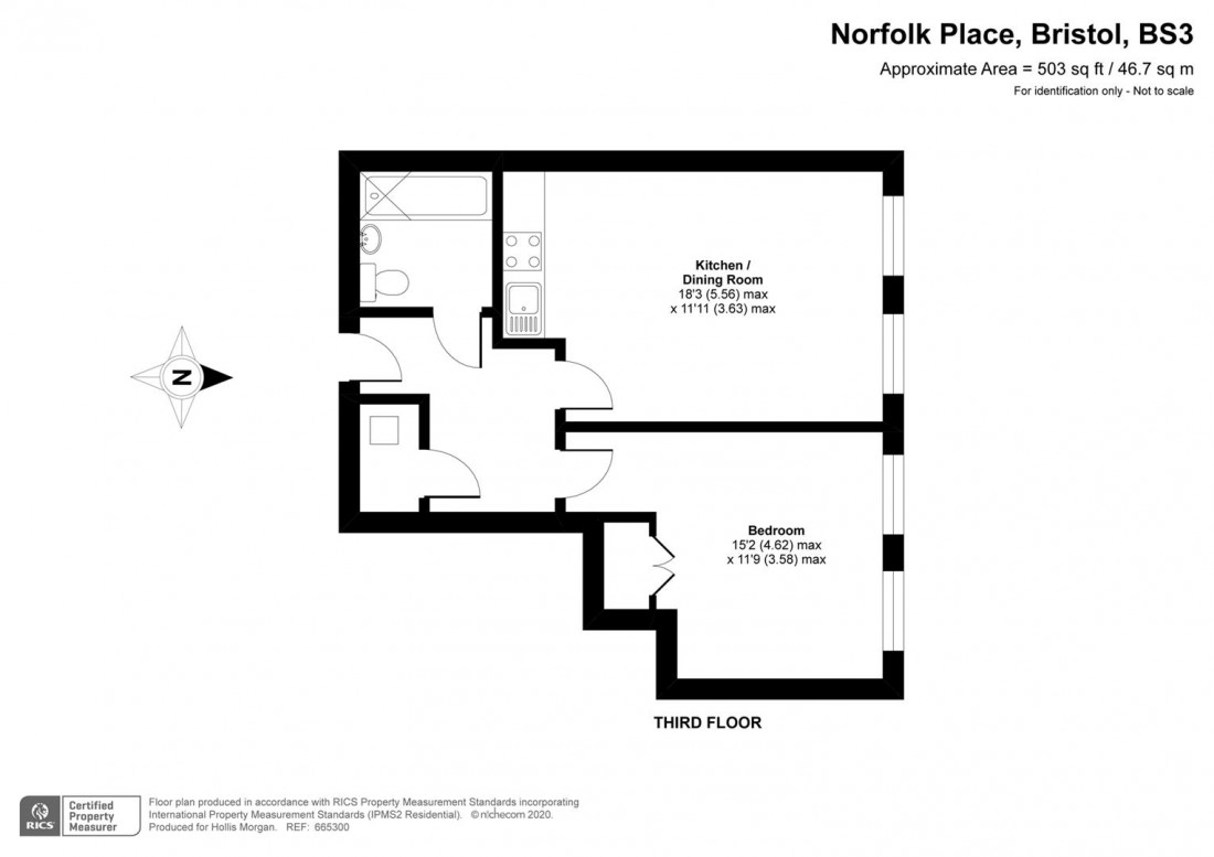 Floorplan for Norfolk Place, Bedminster
