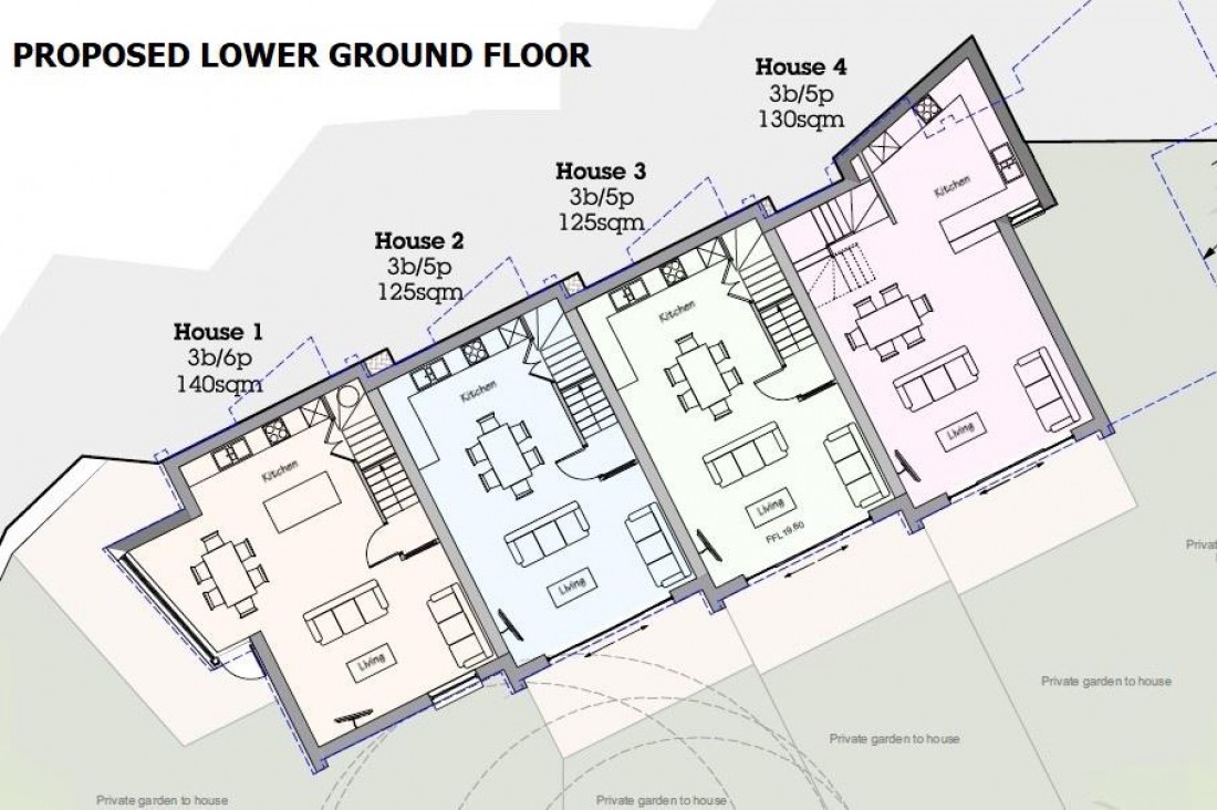 Floorplan for PLANNING GRANTED - 4 HOUSES