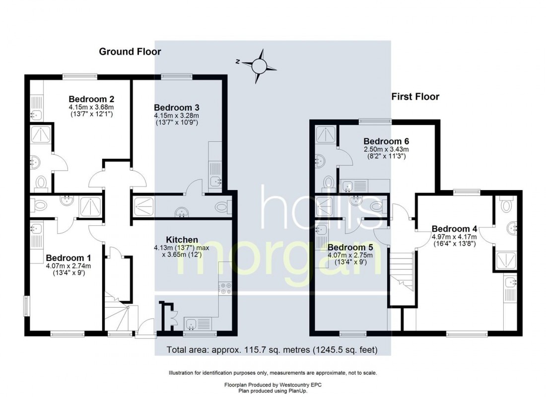 Floorplan for 6 BED / 6 BATH HMO - £42K PA