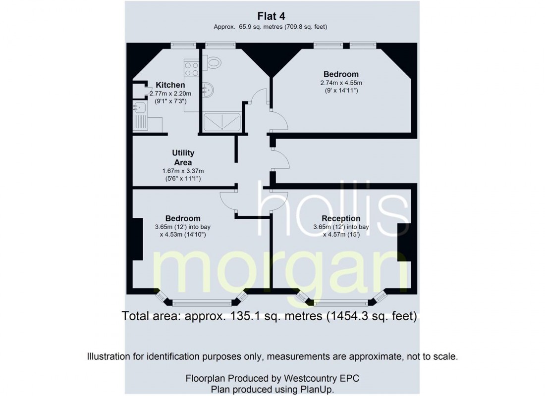 Floorplan for FREEEHOLD INVESTMENT - 4 x 2 BED FLATS