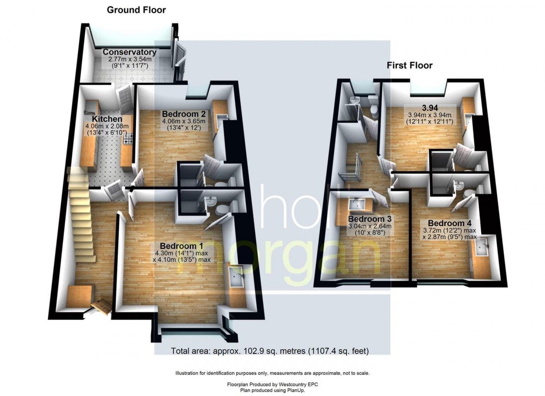 Floorplan for 5 BED / 5 BATH - HMO - £33K PA