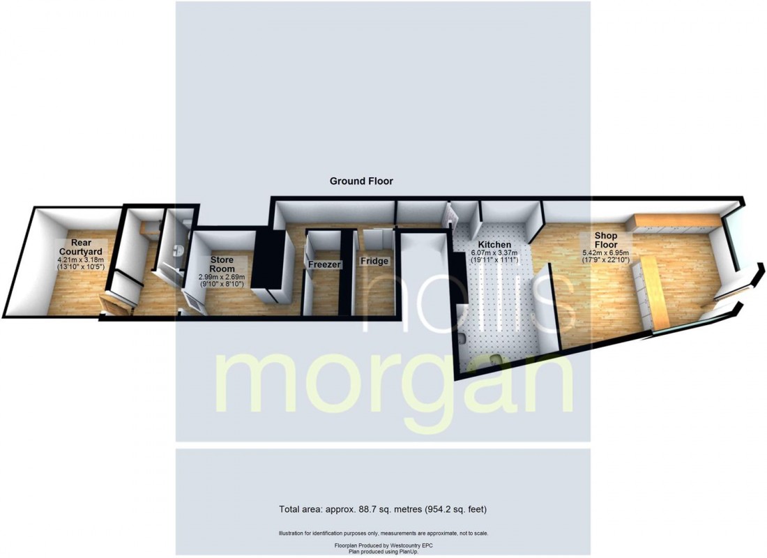 Floorplan for FREEHOLD MIXED USE ( RETAIL + 3 FLATS )