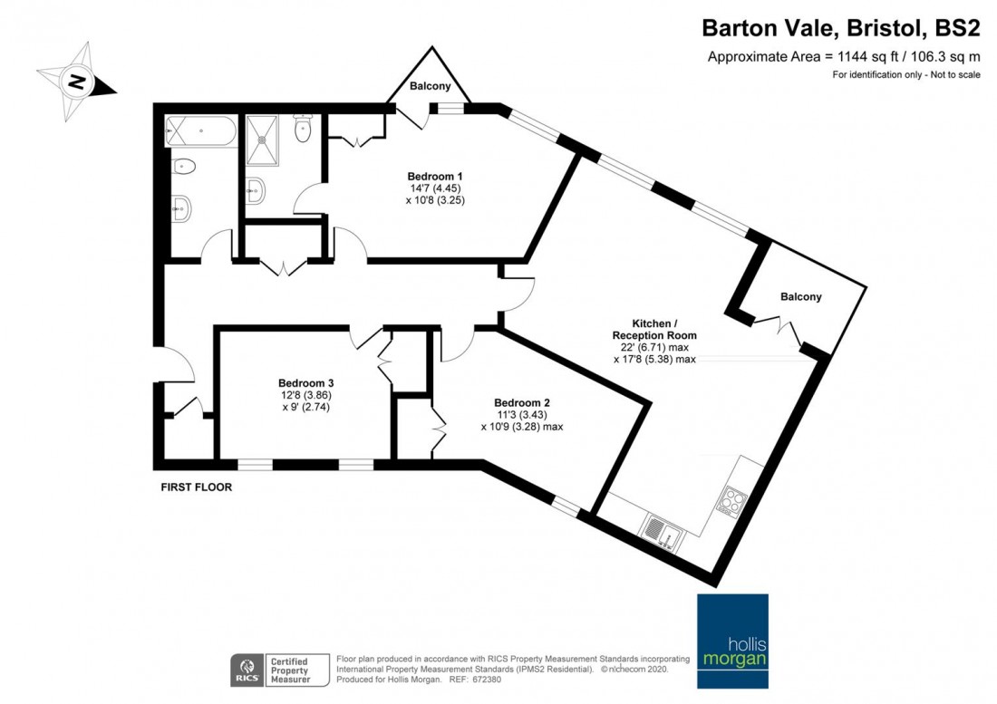 Floorplan for Barton Vale, St Phillips