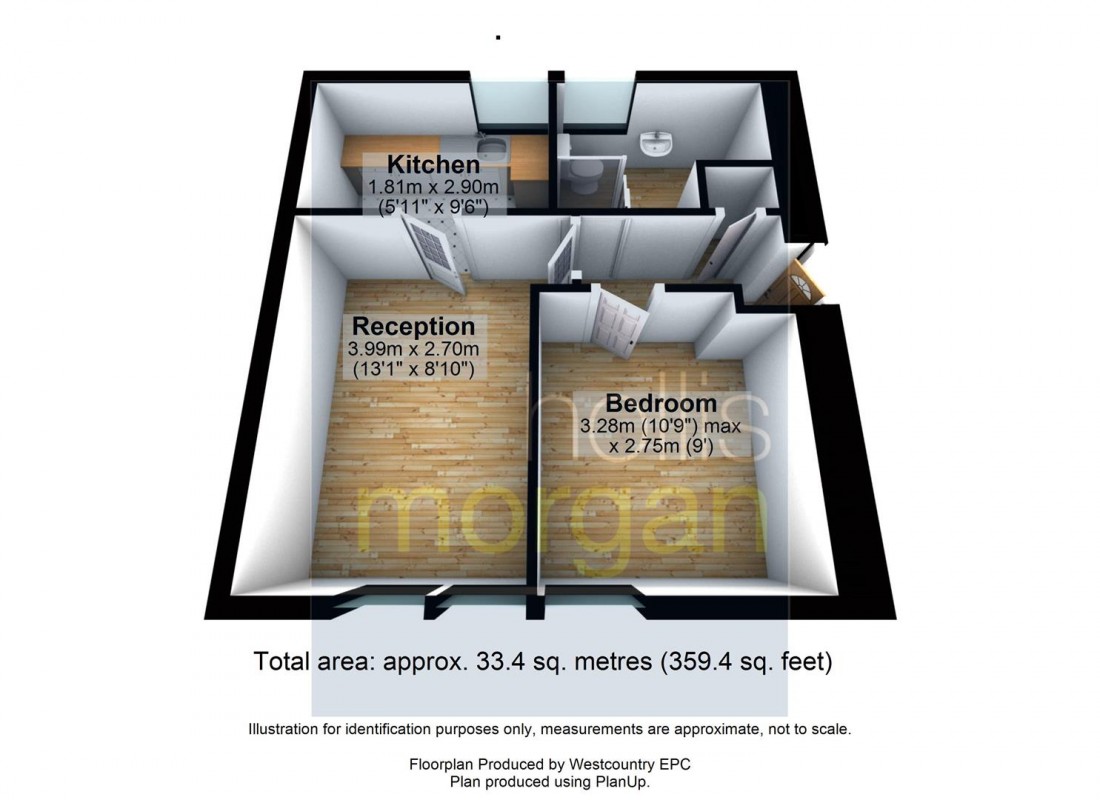 Floorplan for FLAT FOR UPDATING - CENTRAL BATH