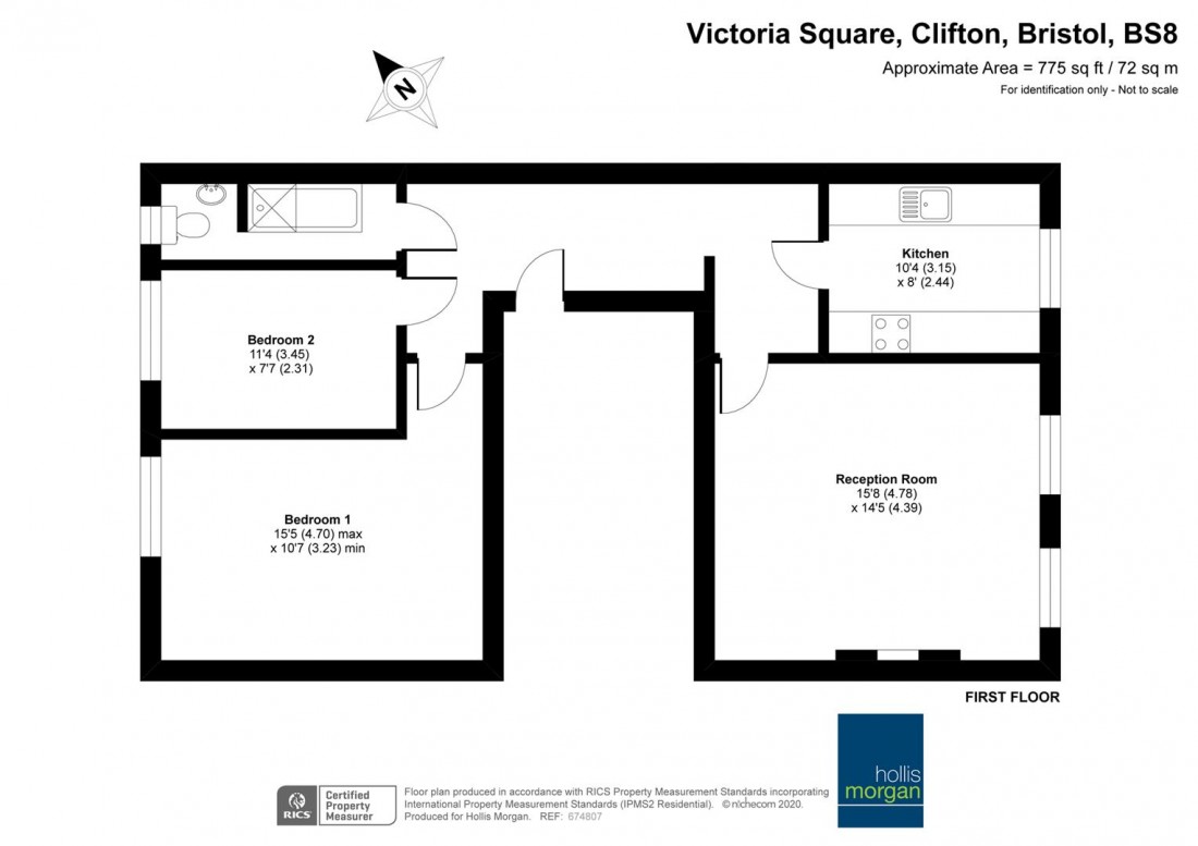 Floorplan for Victoria Square, Clifton