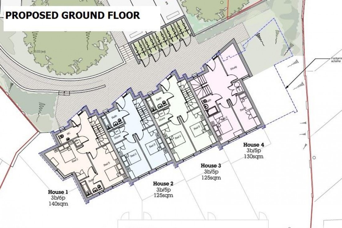 Floorplan for PLANNING GRANTED - 4 HOUSES