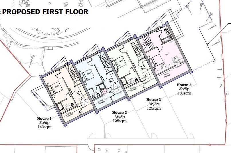 Floorplans For PLANNING GRANTED - 4 HOUSES