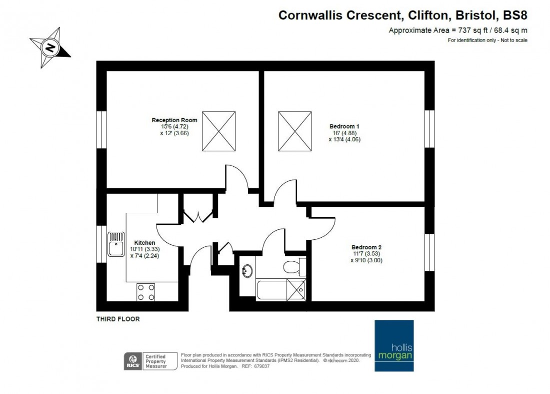 Floorplan for Cornwallis Crescent, Clifton