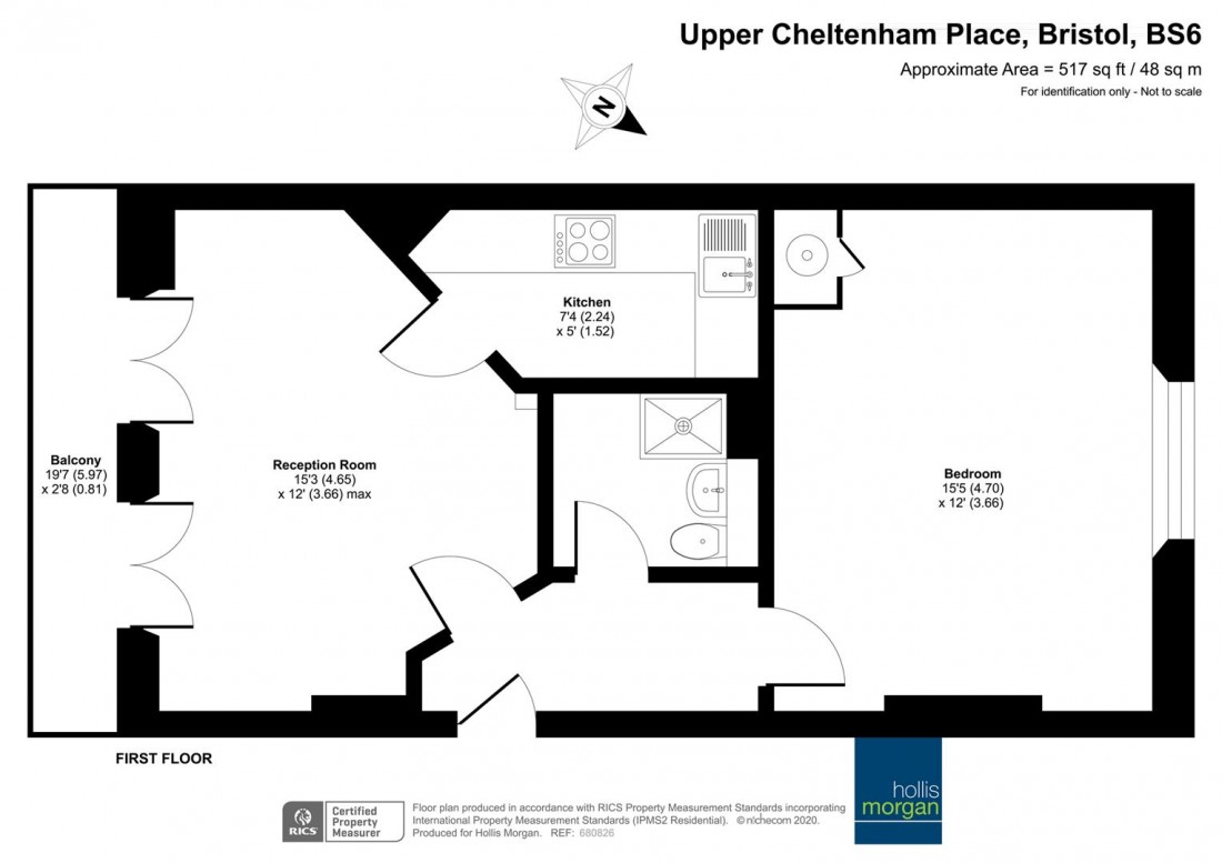 Floorplan for Upper Cheltenham Place, Montpelier