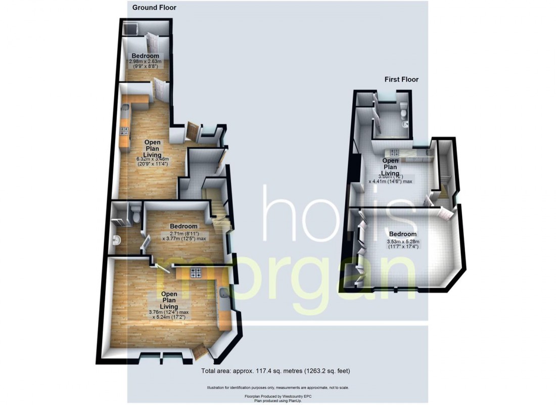 Floorplan for BLOCK OF 3 FLATS - FISHPONDS