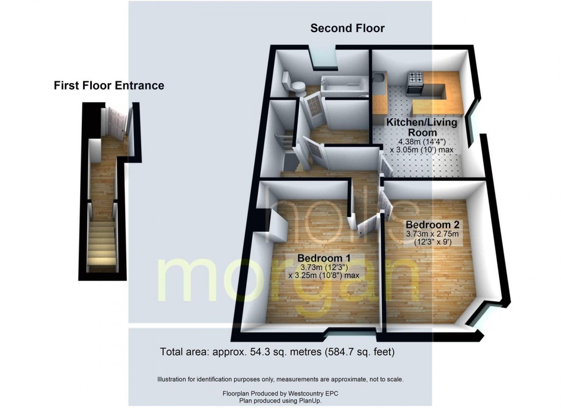 Floorplan for FLAT FOR UPDATING - BRISLINGTON