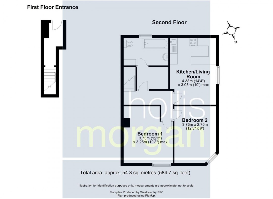 Floorplan for FLAT FOR UPDATING - BRISLINGTON