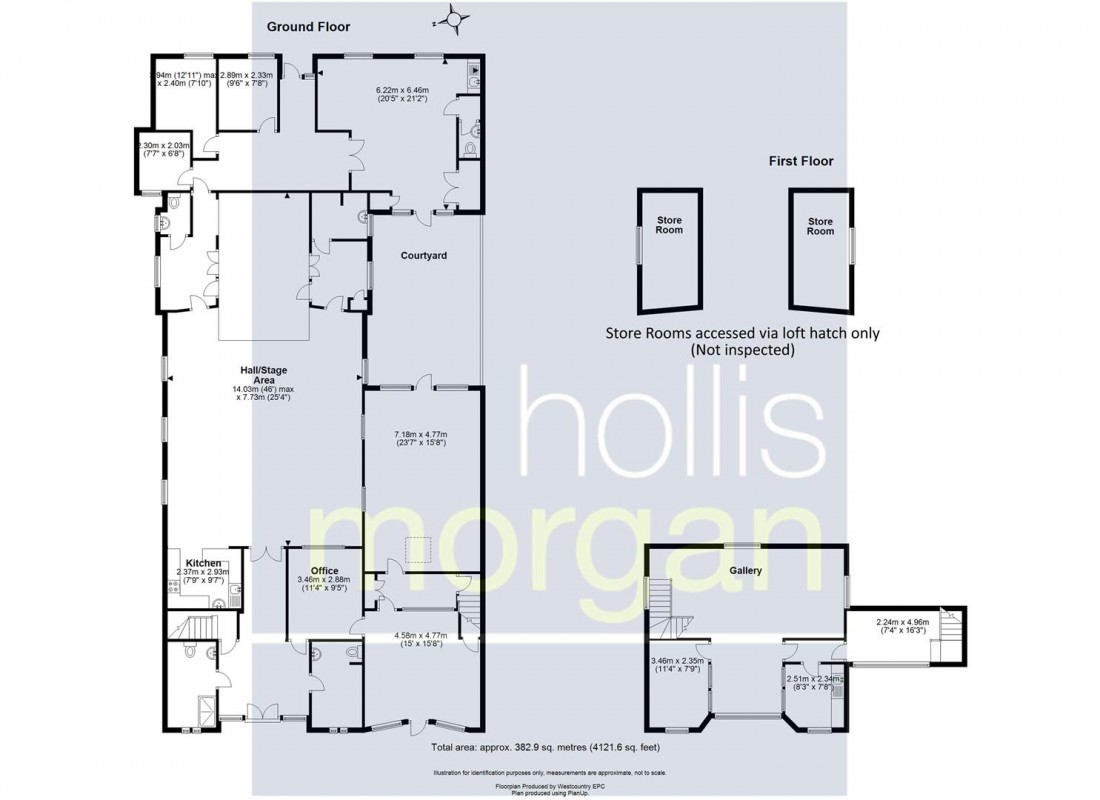 Floorplan for DETACHED CHAPEL WITH RESI PLANNING - WSM