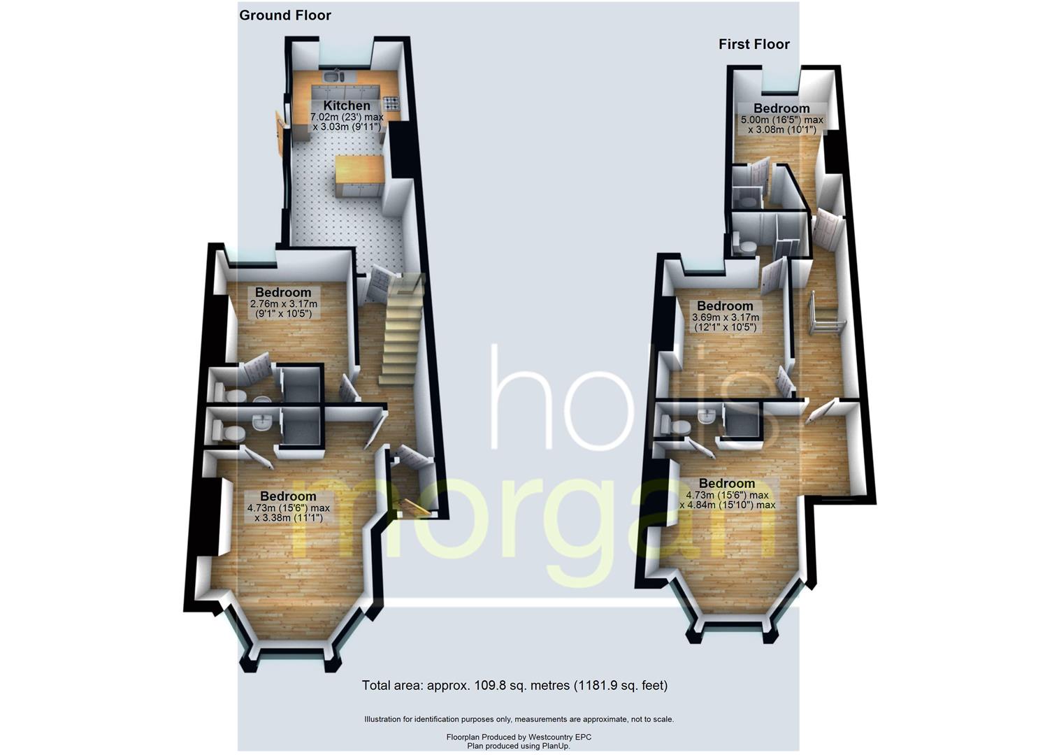 Floorplans For 5 BED HMO - SOUTHVILLE ( £37K )
