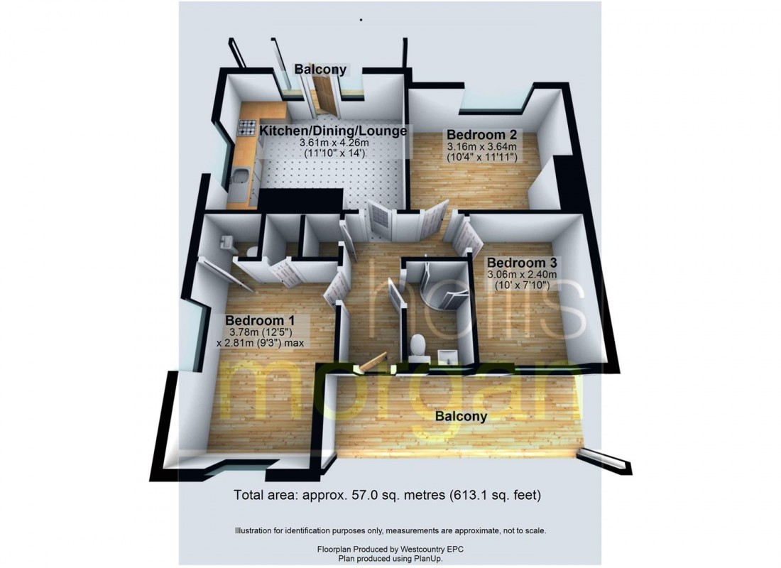 Floorplan for 3 BED INVESTMENT - £19.5K PA