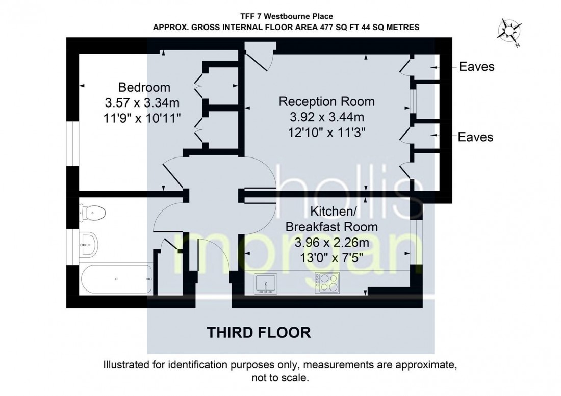 Floorplan for Westbourne Place, Clifton