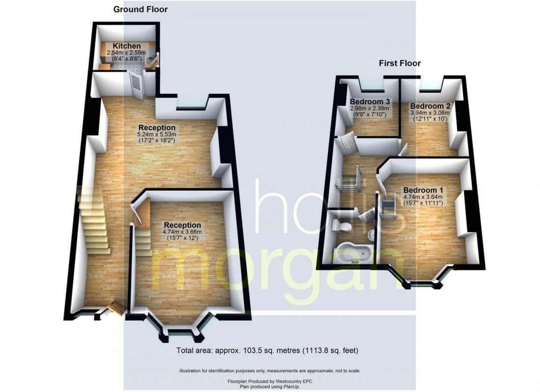 Floorplan for END OF TERRACE - BRISLINGTON