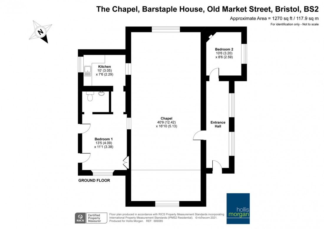 Floorplan for STUNNING CHAPEL WITH PLANNING