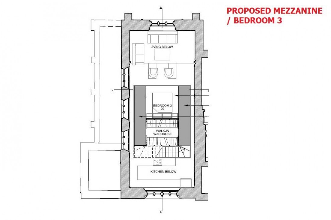 Floorplan for STUNNING CHAPEL WITH PLANNING