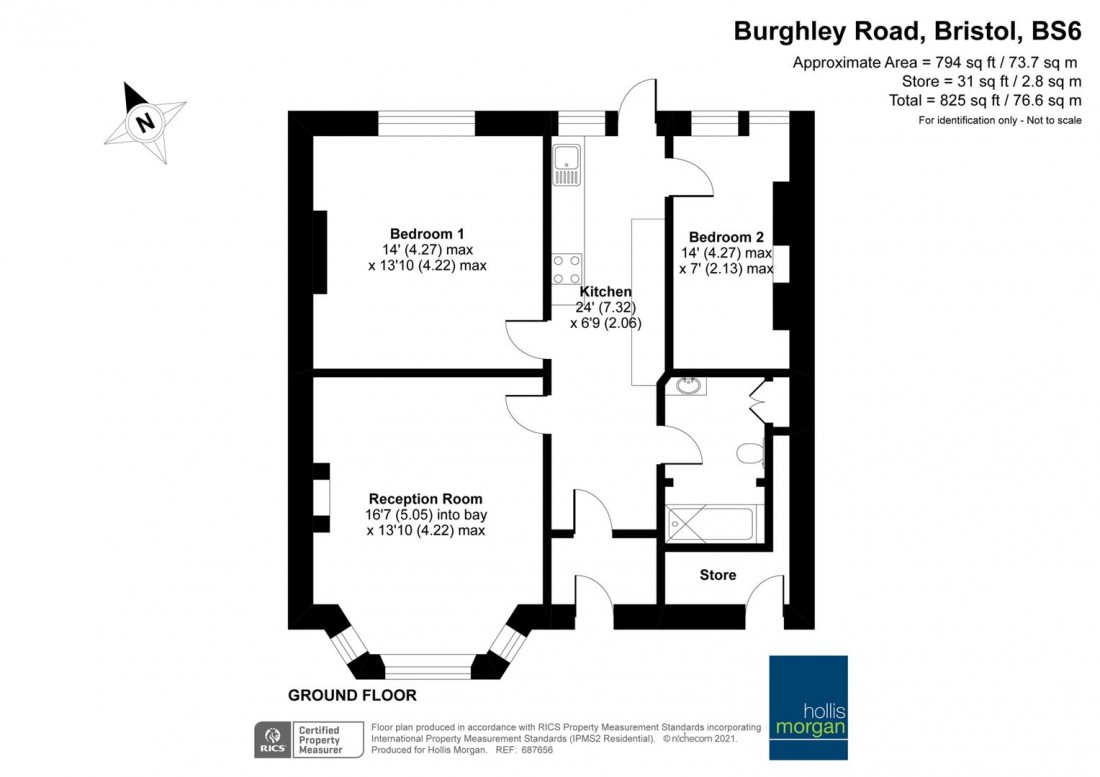 Floorplan for Burghley Road, St Andrews