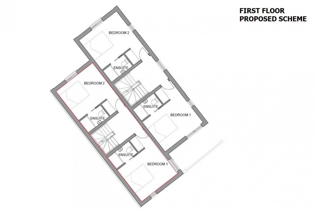 Floorplan for PLANNING GRANTED - 2 X TOWNHOUSES