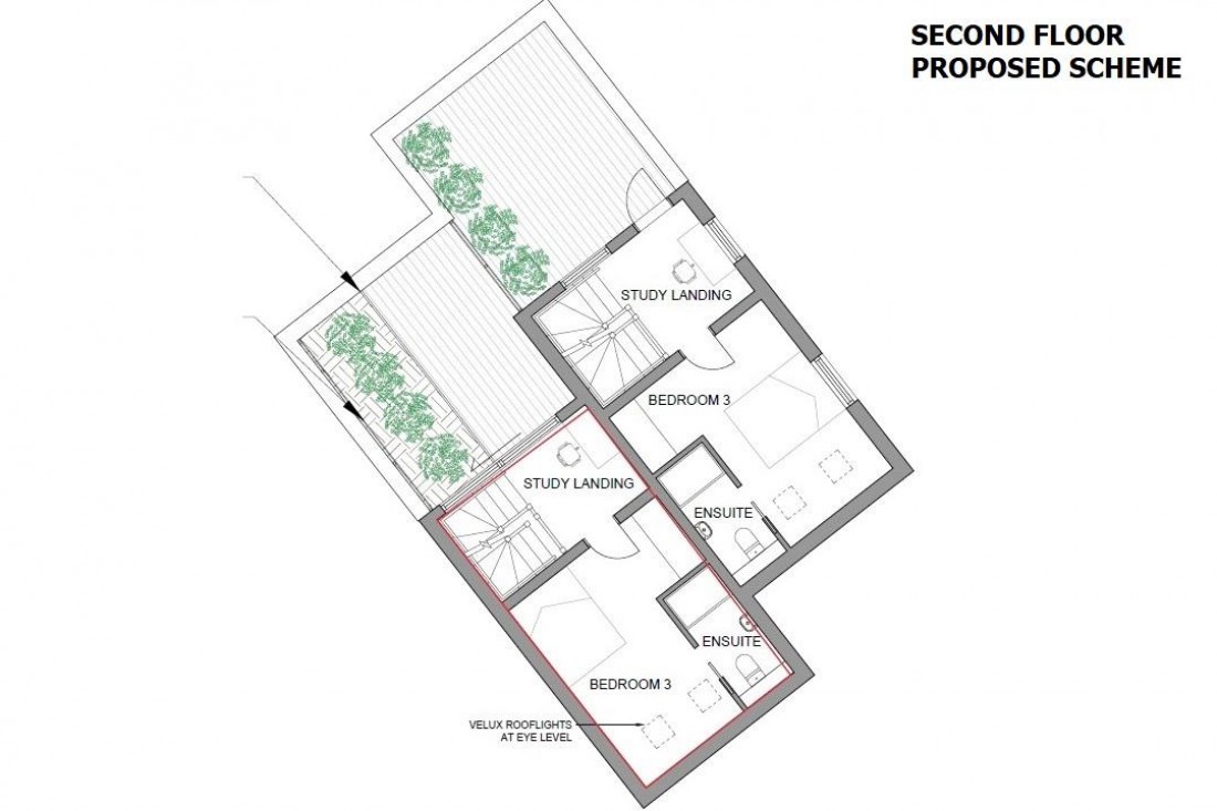 Floorplan for PLANNING GRANTED - 2 X TOWNHOUSES