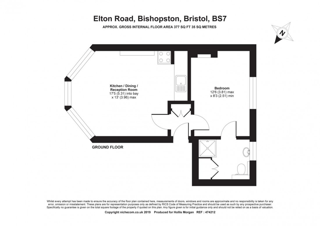 Floorplan for Elton Road, Bishopston