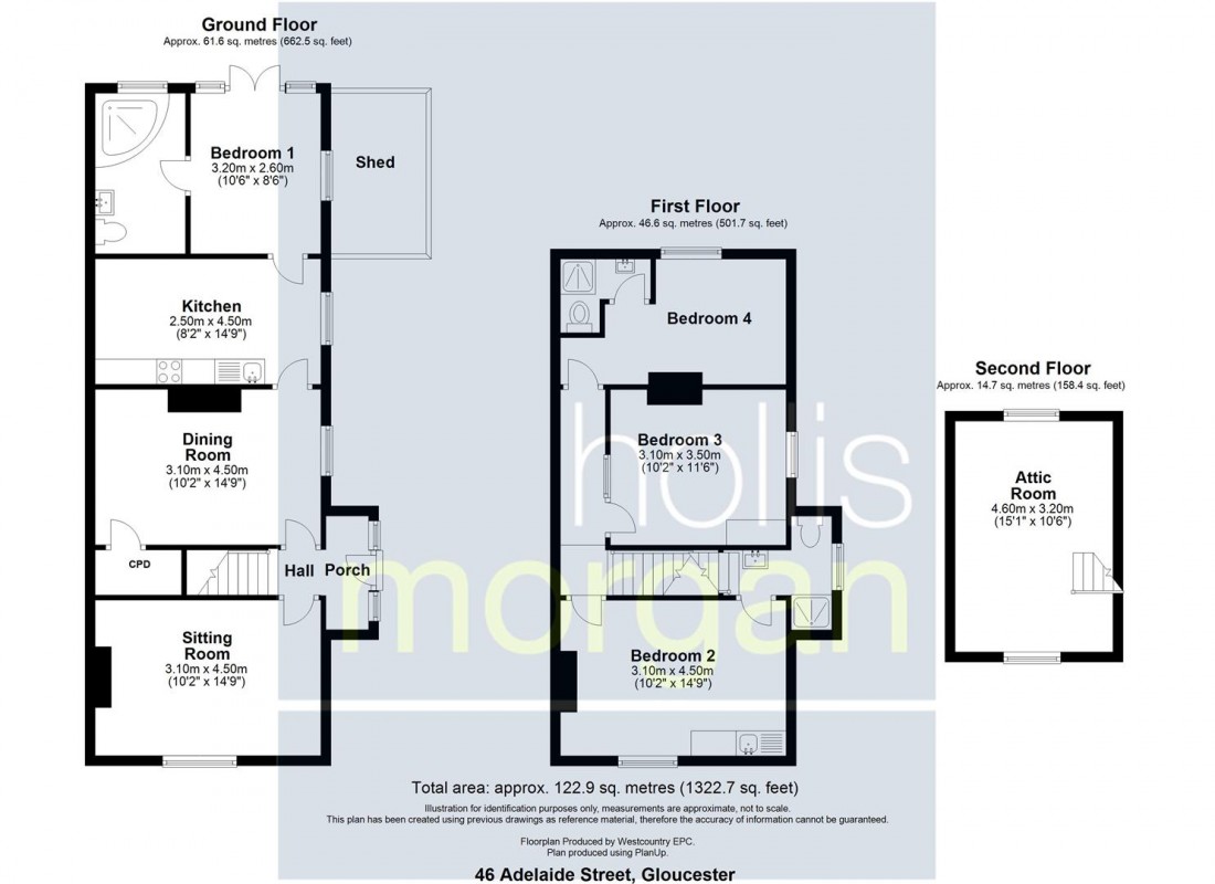 Floorplan for CORNER PROPERTY - TREDWORTH