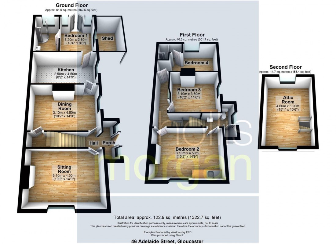 Floorplan for CORNER PROPERTY - TREDWORTH