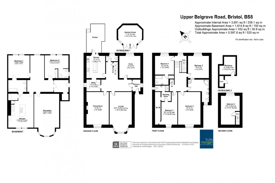 Floorplan for Upper Belgrave Road, Clifton,