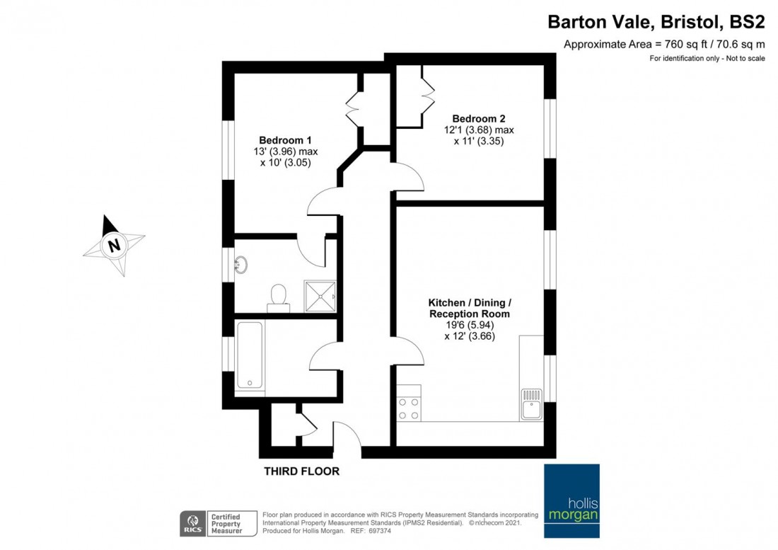 Floorplan for Barton Vale, St Phillips