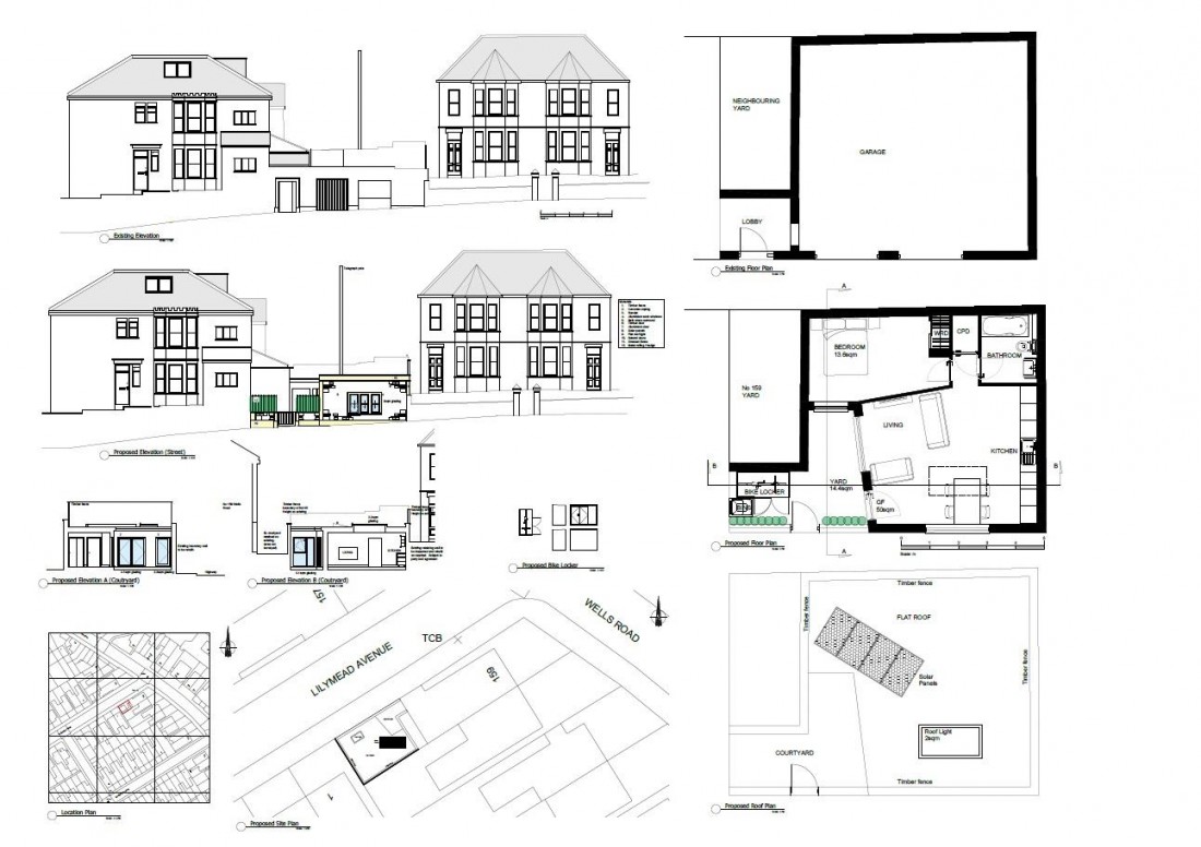 Floorplan for LAND & GARAGES - KNOWLE