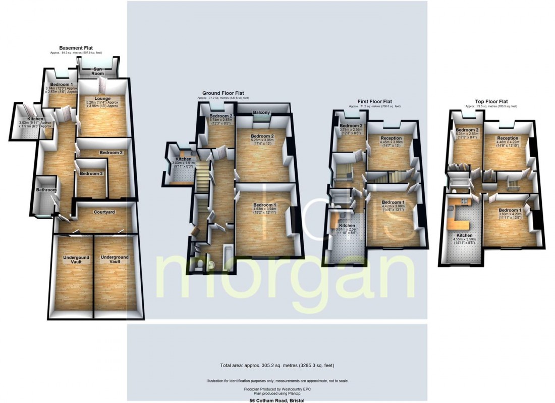 Floorplan for Cotham Road, Cotham, Bristol