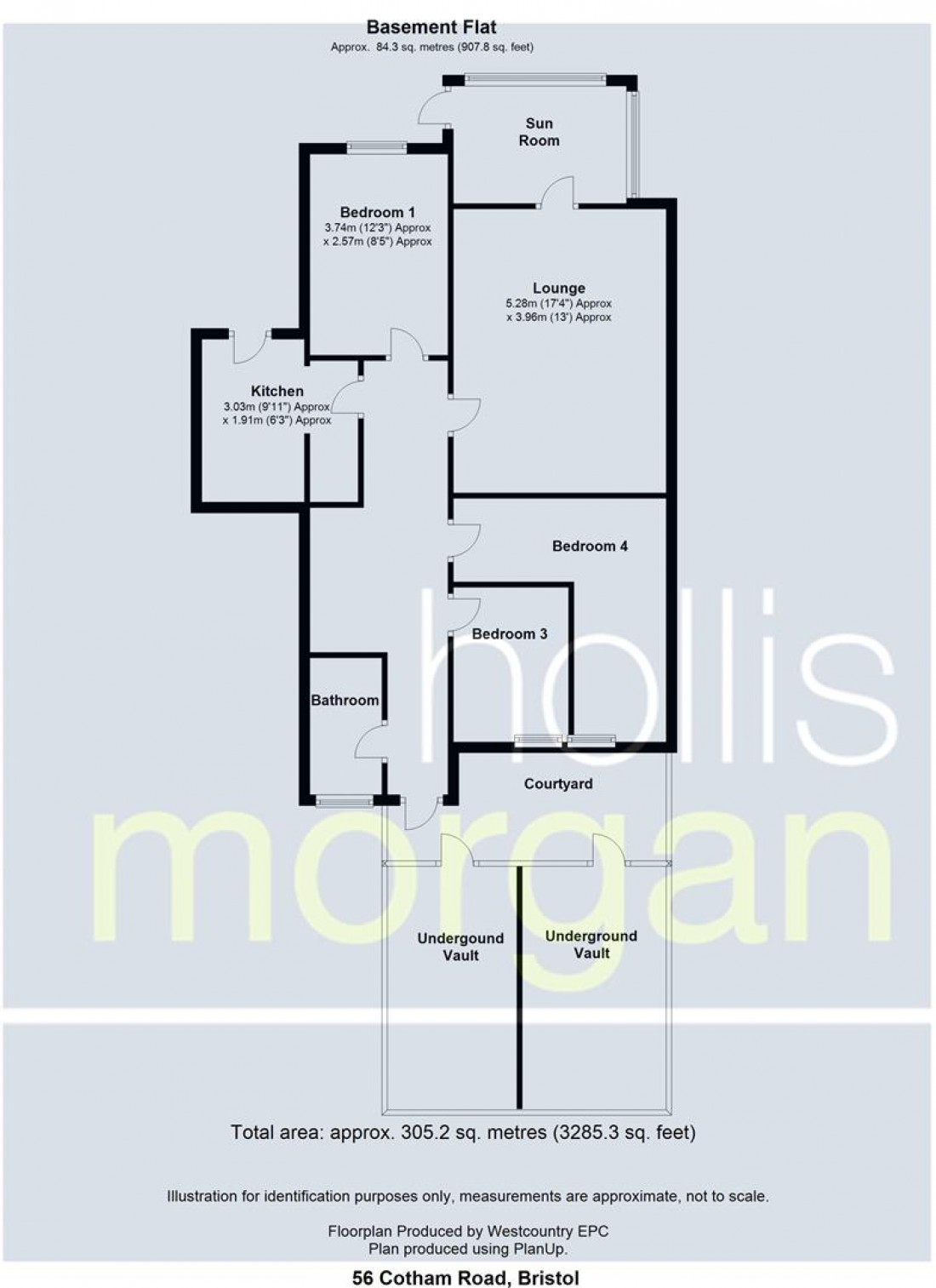 Floorplan for Cotham Road, Cotham, Bristol