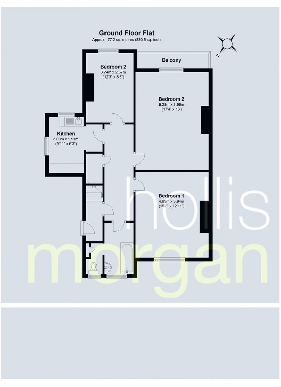 Floorplan for Cotham Road, Cotham, Bristol